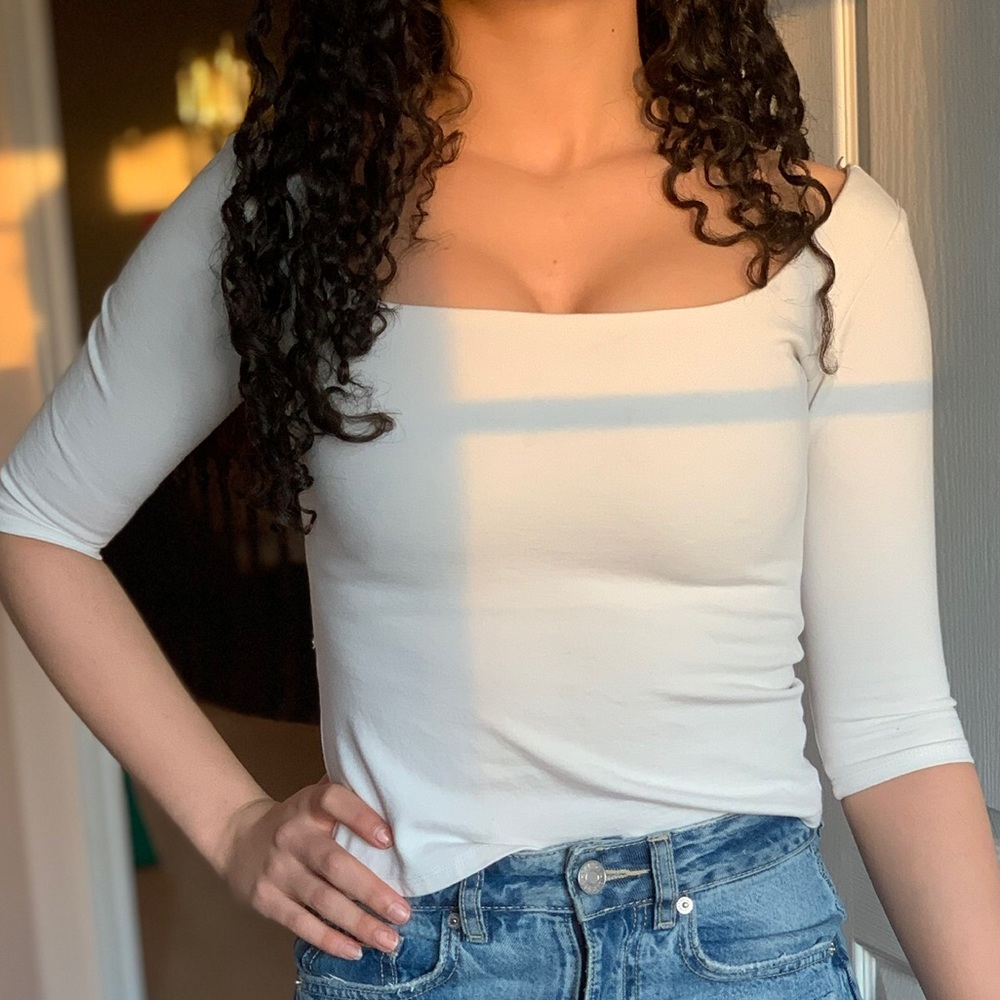 White long sleeve shirt